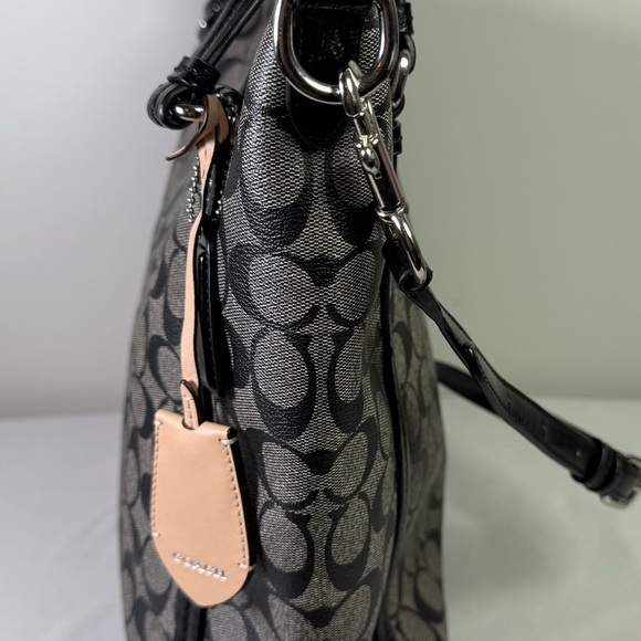 Coach Signature Tote shoulder Tan red black crossbody 2 bags bundle as is auth - Picture 4 of 16